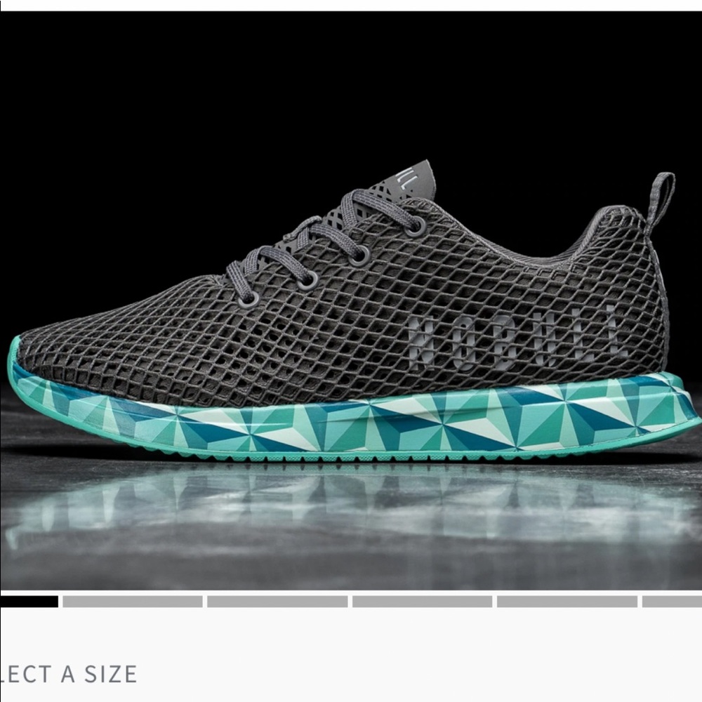 NOBULL Dark Gray Prism Mesh Runner Shoes Sneakers